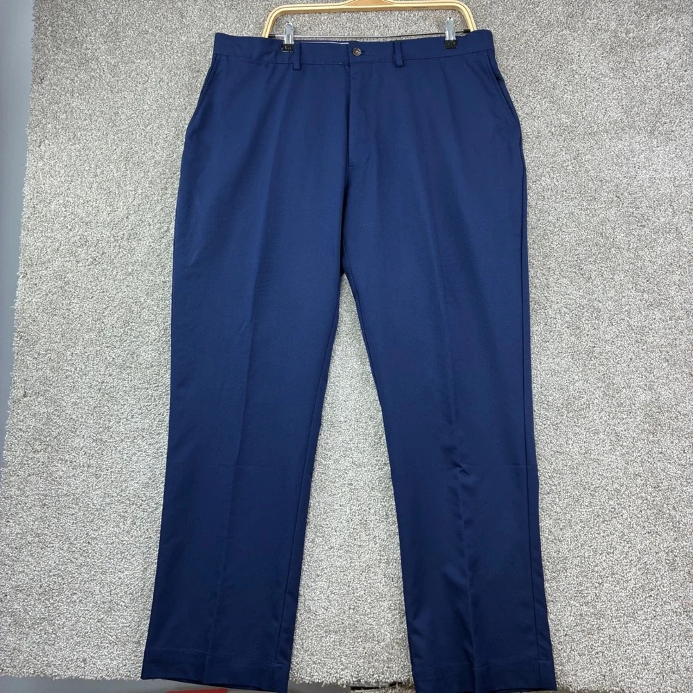 Polo Ralph Lauren Dress Pants  38x32 Navy Blue Solid Classic Business Casual